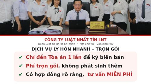 Thủ tục ly hôn 2026 - Luật sư làm trọn gói, anh chị không phải tự đi lại